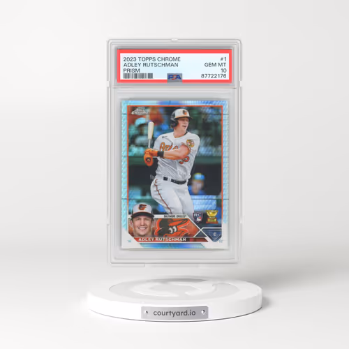 2023 Topps Chrome #1 Adley Rutschman - Prism Refractor (PSA 10 GEM MINT)