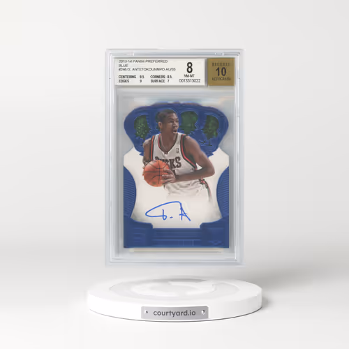 2013 Panini Preferred Blue #246 Giannis Antetokounmpo CR AU/35 (BGS 8 NM-MT)