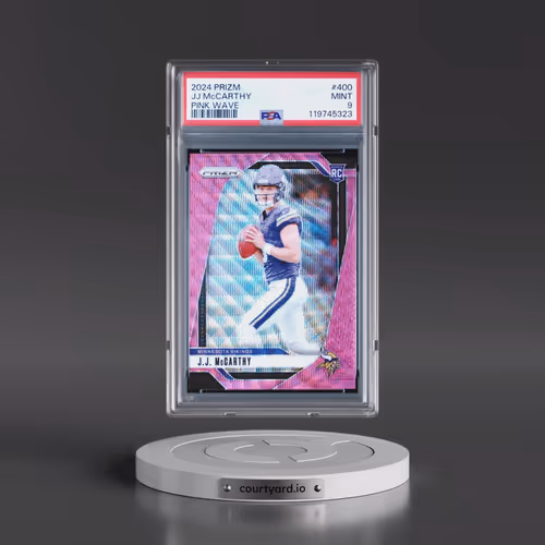 2024 Panini Prizm #400 JJ McCarthy - Pink Wave (PSA 9 MINT)