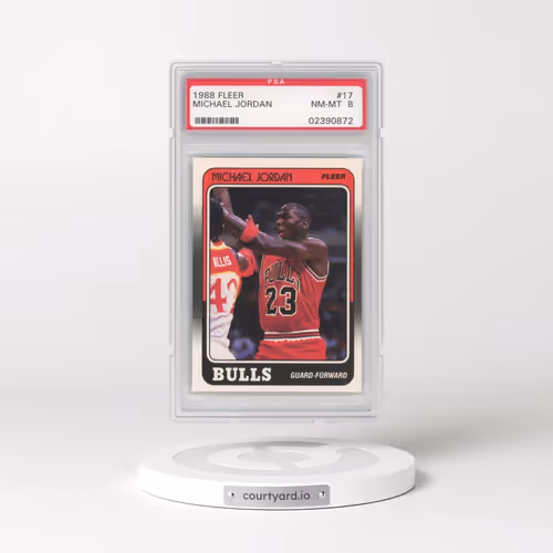 1988 Fleer #17 Michael Jordan (PSA 8 NM-MT)