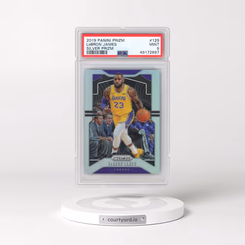 2019 Panini Prizm #129 LeBron James - Silver Prizm (PSA 9 MINT)