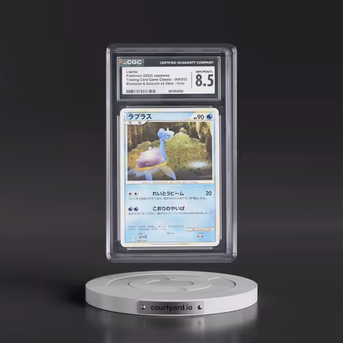 2023 Pokémon Clk-Trading Card Game Classic Blastoise & Suicune EX Deck #008 Lapras (CGC 8.5 NM-MT+)