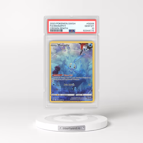 2023 Pokémon Sword and Shield Crown Zenith #GG06 Manaphy - Full Art (PSA 10 GEM MINT)