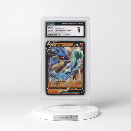 2022 (sLL) Lucario VSTAR Starter Set #004/021 Lucario V - Holo (CGC 9 MINT)