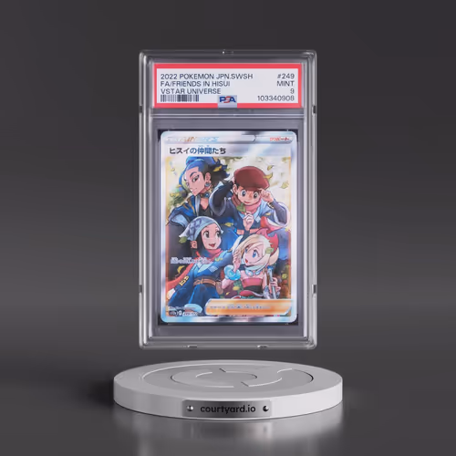 2022 Pokémon Sword & Shield Vstar Universe #249 Friends in Hisui - Full Art (PSA 9 MINT)