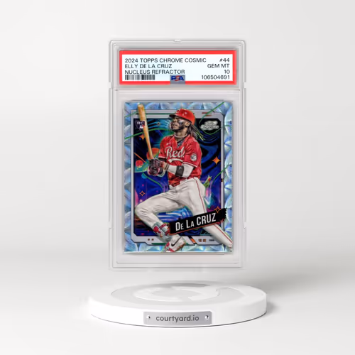 2024 Topps Chrome Cosmic #44 Elly de La Cruz - Nucleus Refractor (PSA 10 GEM MINT)