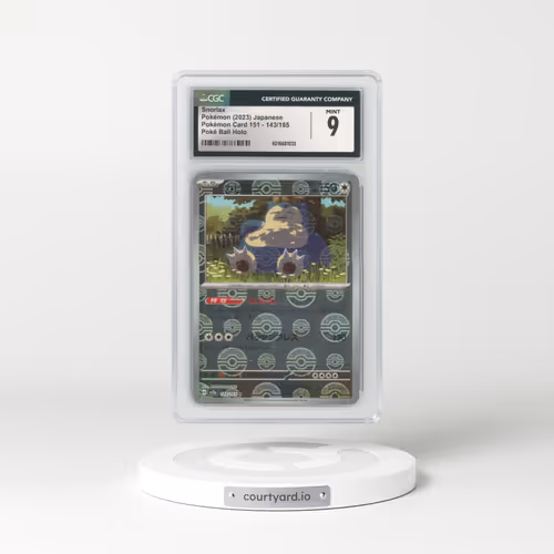 2023 Pokémon Card 151 #143/165 Snorlax - Reverse Holo Poké Ball (CGC 9 MINT)