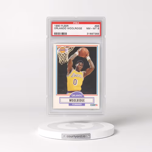 1990 Fleer #96 Orlando Woolridge (PSA 8 NM-MT)