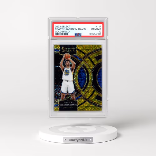 2023 Panini Select #117 Trayce Jackson-Davis - Gold Disco (PSA 10 GEM MINT)