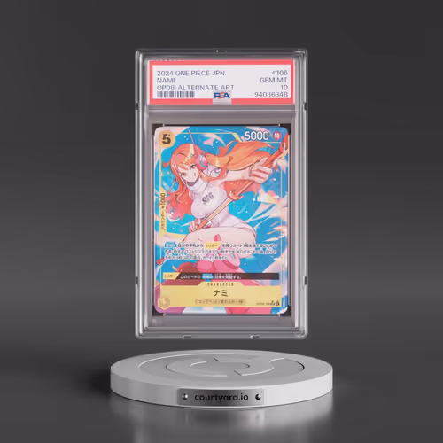 2024 One Piece Japanese OP08-Two Legends #106 Nami - Alternate Art (PSA 10 GEM MINT)