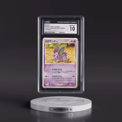 2008 Bonds to the End of Time #039/090 Nidoran â?? - 1st Edition (CGC 10 GEM MINT)