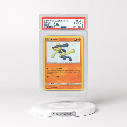 2019 Hidden Fates #SV21 Riolu - Holo (PSA 10 GEM MINT)