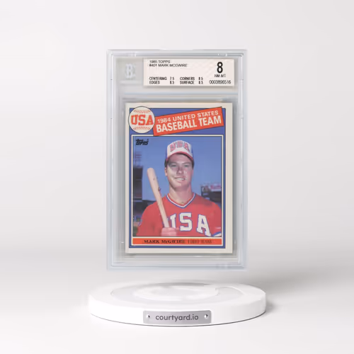 1985 Topps #401 Mark McGwire - 1984 USA Baseball Team (BGS 8 NM-MT)