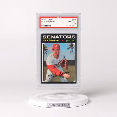 1971 Topps #60 Dick Bosman (PSA 8 NM-MT)