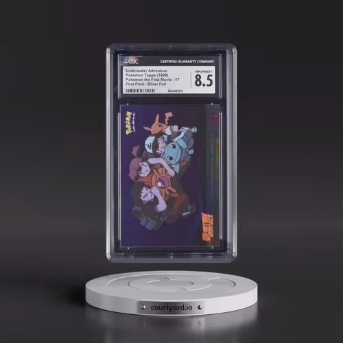 1999 Pokémon the First Movie #17 Underwater Adventure - First Print (Blue Topps Logo) Silver Foil (C