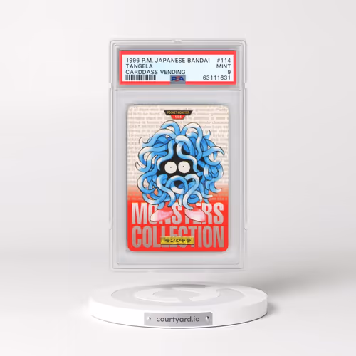 1996 Pokémon Bandai Carddass Vending #114 Tangela (PSA 9 MINT)