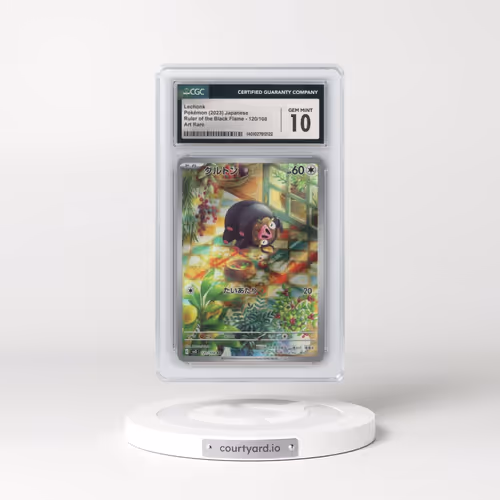 2023 Pokémon SV3-Ruler of the Black Flame #120 Lechonk - Art Rare (CGC 10 GEM MINT)