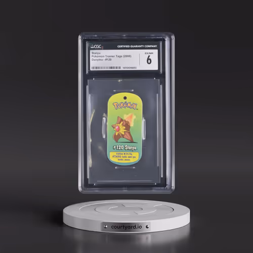 2000 Pokémon Trainer Tags (2000 Dairylea) - English #120 Staryu (CGC 6 EX-NM)