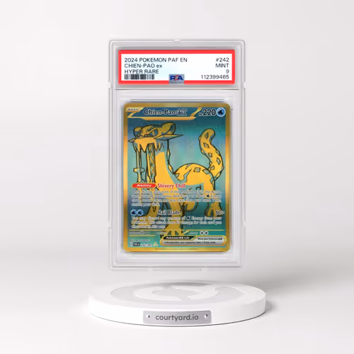 2024 Pokémon Paf EN-Paldean Fates #242 Chien-Pao EX - Holo Hyper Rare (PSA 9 MINT)