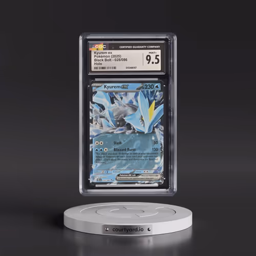 2025 Black Bolt - BLK EN #028/086 Kyurem ex - Holo (CGC 9.5 MINT+)