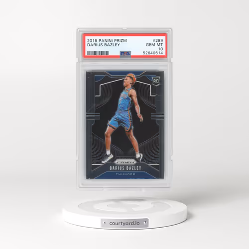 2019 Panini Prizm #289 Darius Bazley (PSA 10 GEM MINT)