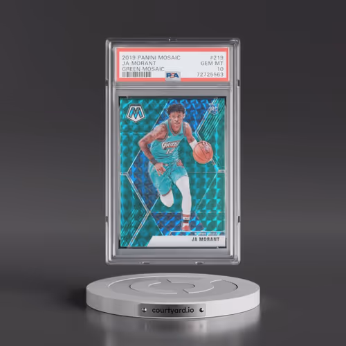 2019 Panini Mosaic #219 Ja Morant - Green Mosaic (PSA 10 GEM MINT)