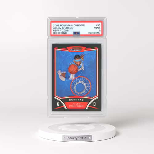 2008 Bowman Chrome #33 Allen Iverson - Refractor (PSA 9 MINT)