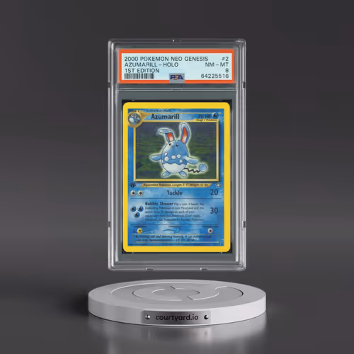 2000 Pokémon Neo Genesis #2 Azumarill - 1st Edition Holo (PSA 8 NM-MT)