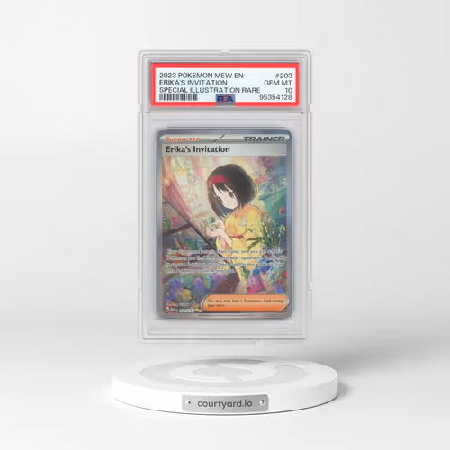 2023 Pokémon Mew EN-151 #203 Erika's Invitation - Special Illustration Rare (PSA 10 GEM MINT)