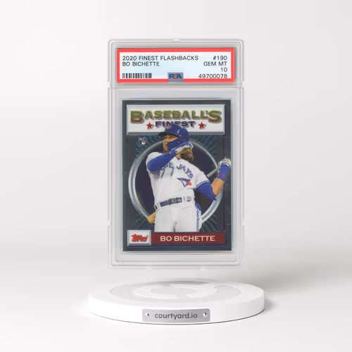 2020 Topps Finest Flashbacks #190 Bo Bichette (PSA 10 GEM MINT)