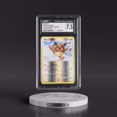 2007 Diamond & Pearl #85/130 Hoothoot - Reverse Holo (CGC 7.5 NM+)