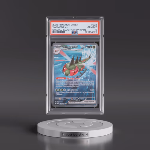 2025 Pokémon Dri EN-Destined Rivals #228 Yanmega EX - Holo Special Illustration Rare (PSA 10 GEM MIN