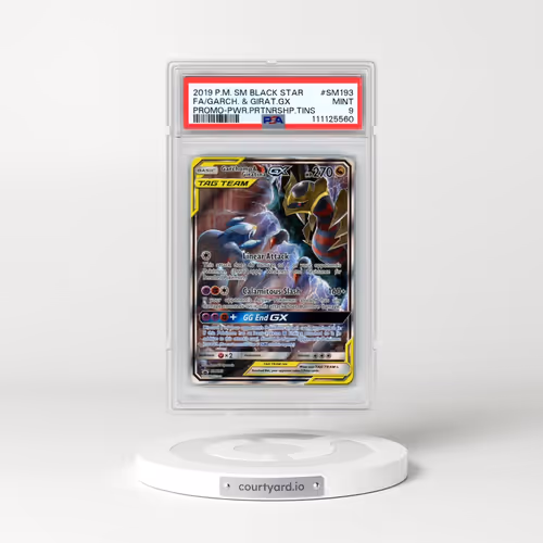 2019 Pokémon SM Black Star Promo #SM193 Garchomp & Giratina GX - Holo Full Art Power Partnership Tin