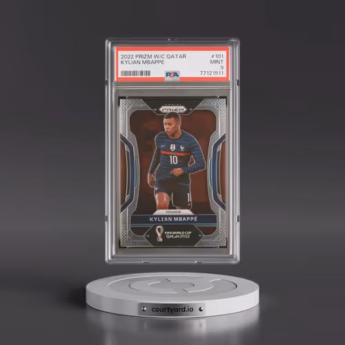 2022 Panini Prizm World Cup Qatar #101 Kylian Mbappe (PSA 9 MINT)