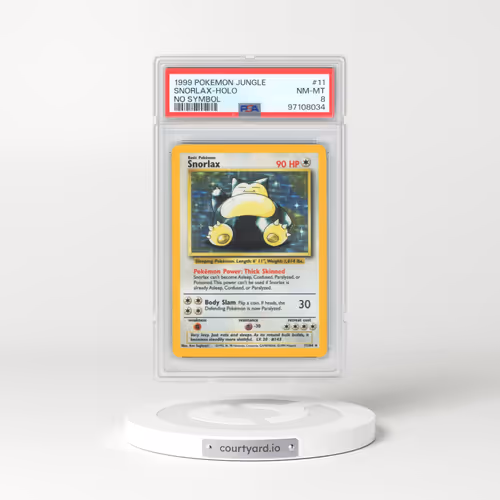 1999 Pokémon Jungle #11 Snorlax - Holo No Symbol (PSA 8 NM-MT)
