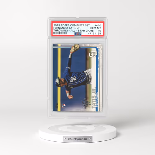 2019 Topps Complete Set #410 Fernando Tatis Jr. - Throwing-All-Star Game (PSA 10 GEM MINT)