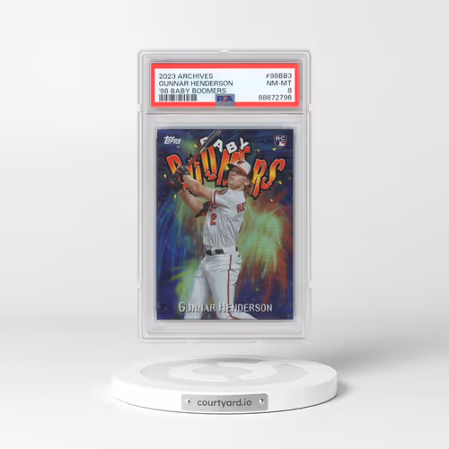 2023 Topps Archives 1998 Baby Boomers #98BB3 Gunnar Henderson (PSA 8 NM-MT)