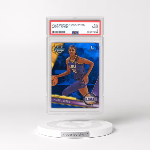 2023 Bowman University Chrome Sapphire #49 Angel Reese (PSA 9 MINT)