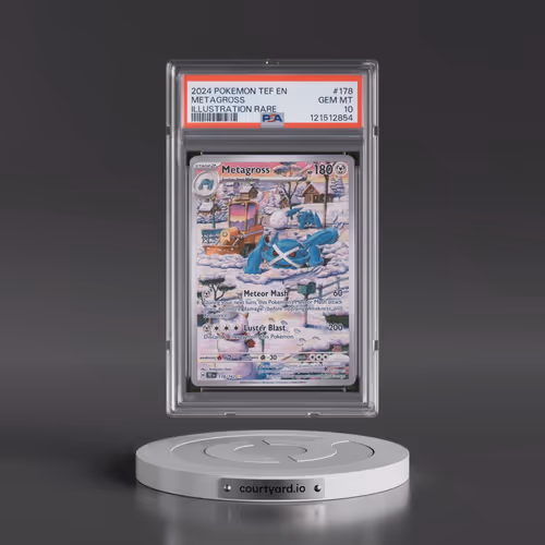 2024 Pokémon Tef EN-Temporal Forces #178 Metagross - Illustration Rare (PSA 10 GEM MINT)