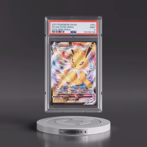 2021 Pokémon Sword & Shield Evolving Skies #051 Jolteon Vmax - Full Art (PSA 9 MINT)