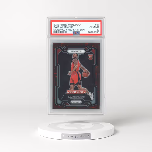 2023 Panini Prizm Monopoly #31 Cam Whitmore - Monopoly Red Pattern (PSA 10 GEM MINT)