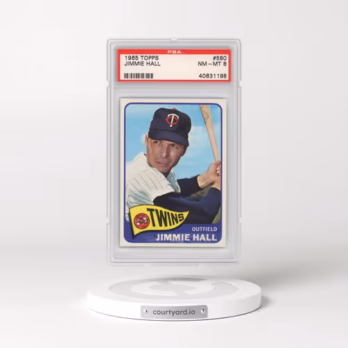 1965 Topps #580 Jimmie Hall (PSA 8 NM-MT)