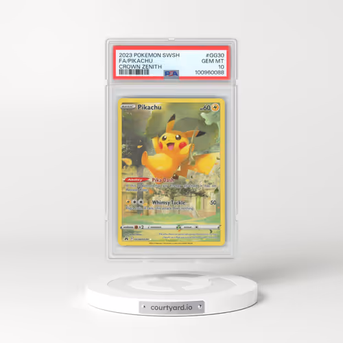 2023 Pokémon Sword and Shield Crown Zenith #GG30 Pikachu - Full Art (PSA 10 GEM MINT)