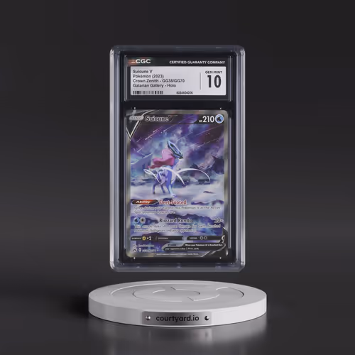2023 Crown Zenith #GG38/GG70 Suicune V - Galarian Gallery Holo (CGC 10 GEM MINT)