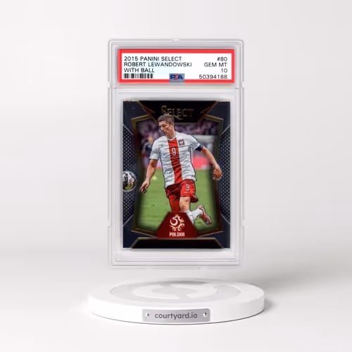 2015 Panini Select #80 Robert Lewandowski - With Ball (PSA 10 GEM MINT)