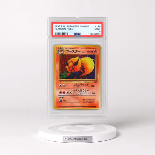 1997 Pokémon Jungle #136 Flareon - Holo (PSA 9 MINT)