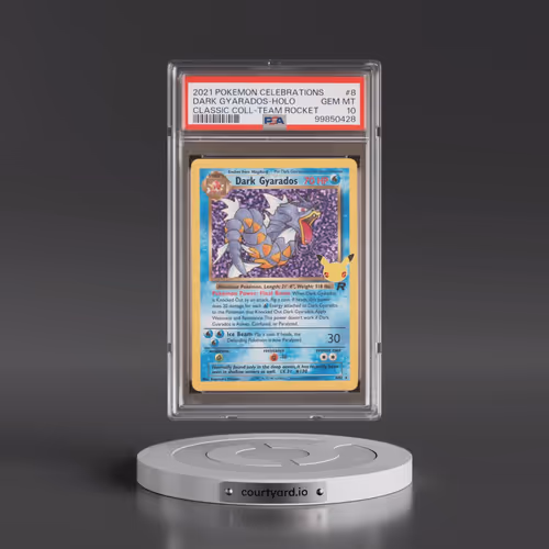 2021 Pokémon Celebrations Classic Collection #8 Dark Gyarados - Holo (PSA 10 GEM MINT)
