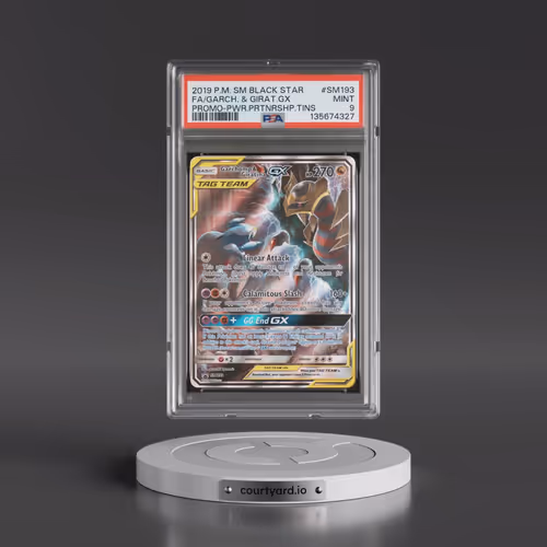 2019 Pokémon SM Black Star Promo #SM193 Garchomp & Giratina GX - Holo Full Art Power Partnership Tin