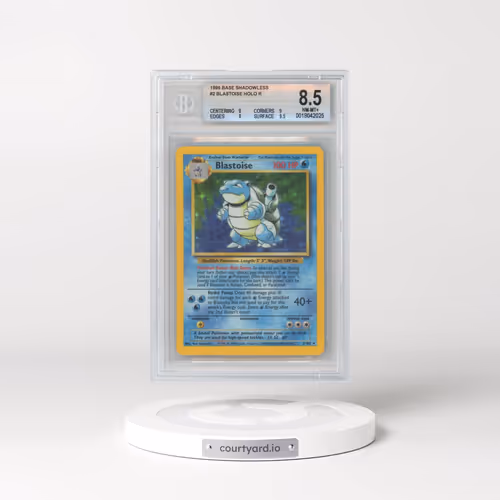 1999 Base Set #2 Blastoise - Shadowless Shadowless Holo (BGS 8.5 NM-MT+)