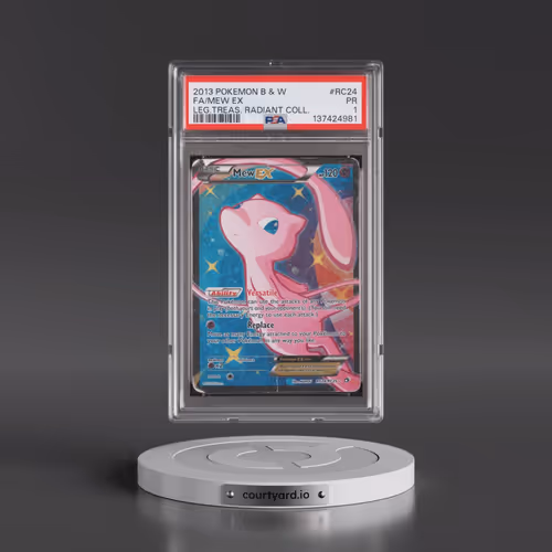 2013 Pokémon Black & White Legendary Treasures Radiant Collection #RC24 Mew EX - Holo Full Art (PSA